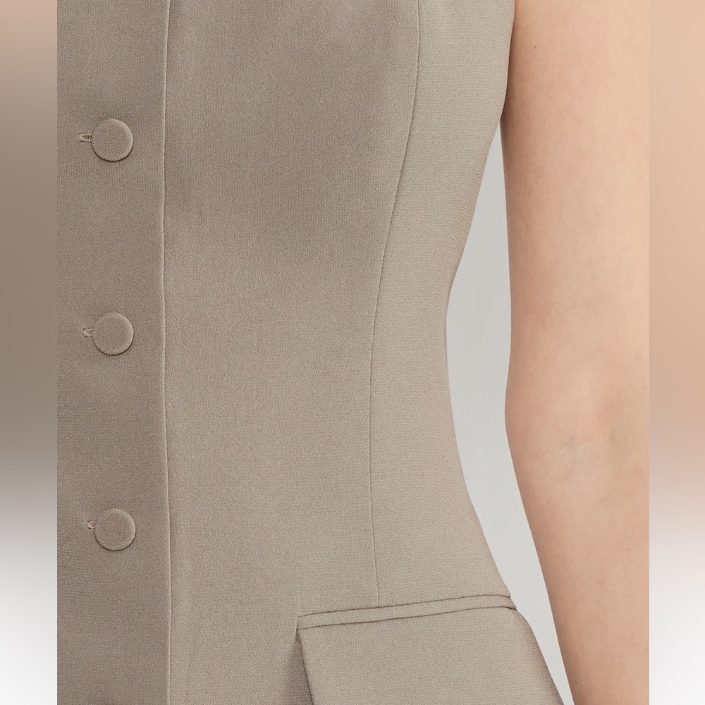 Babaton Insider Tube Top Strapless Tailored Bustier Top in Felted Taupe 00 - Picture 5 of 10